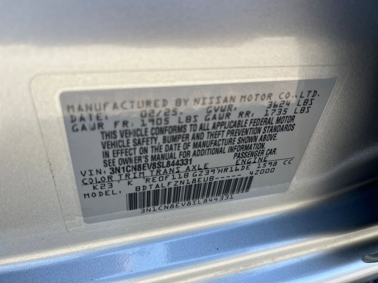Used 2025 Nissan Versa SV FWD image 27