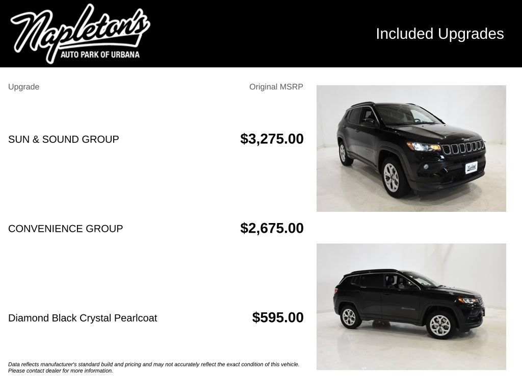 Used 2025 Jeep Compass Latitude w/ Sun & Sound Group AWD/4WD image 27