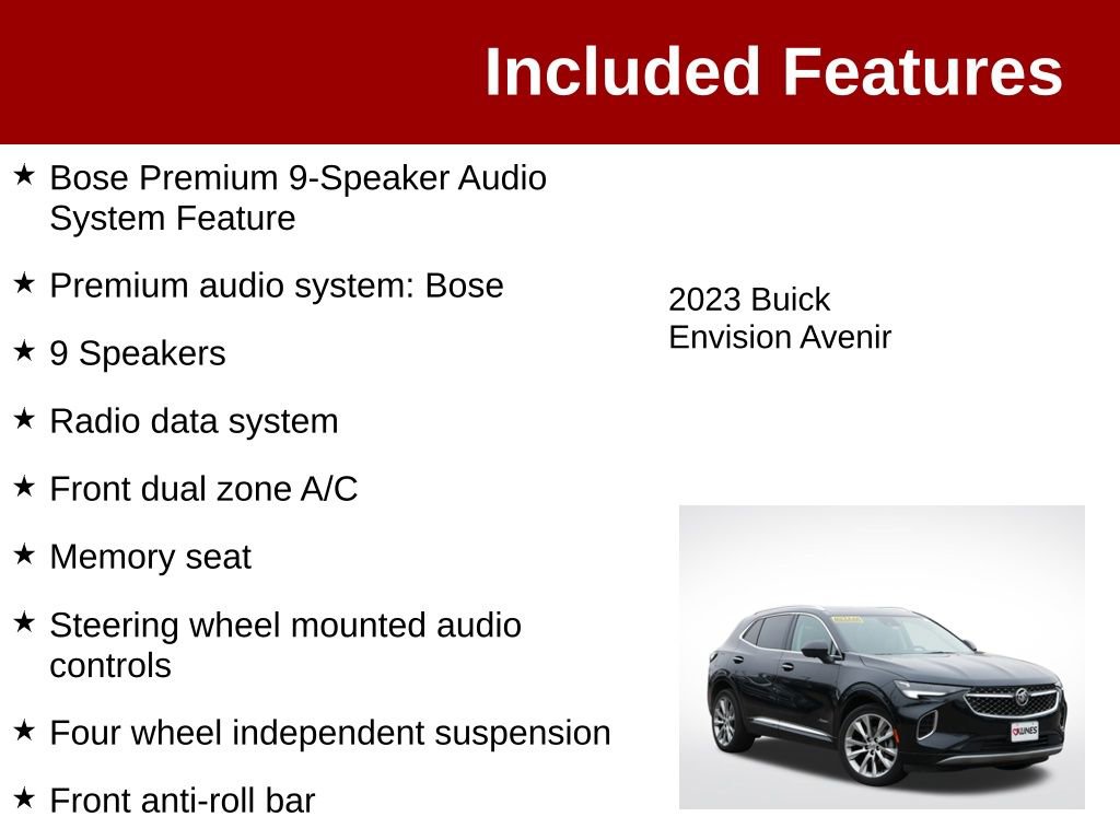 Used 2023 Buick Envision Avenir AWD/4WD image 4