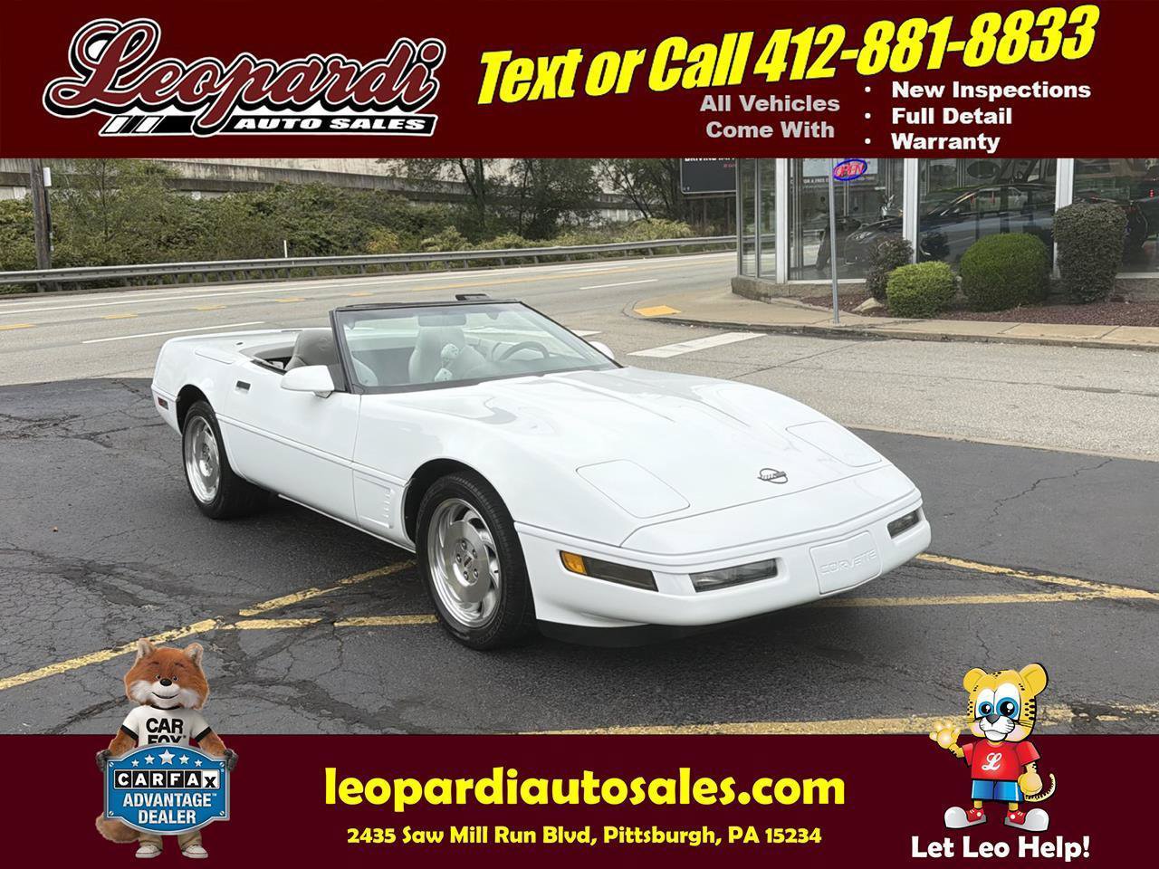 Used 1996 Chevrolet Corvette Convertible RWD image 1
