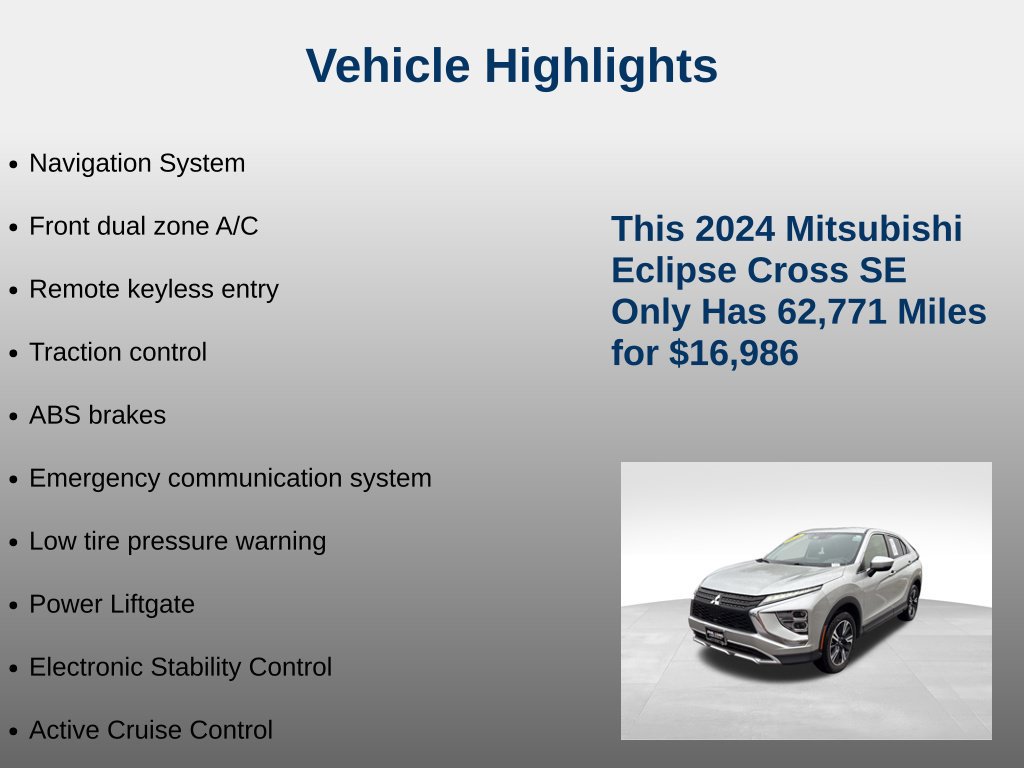 Used 2024 Mitsubishi Eclipse Cross SE AWD/4WD image 5