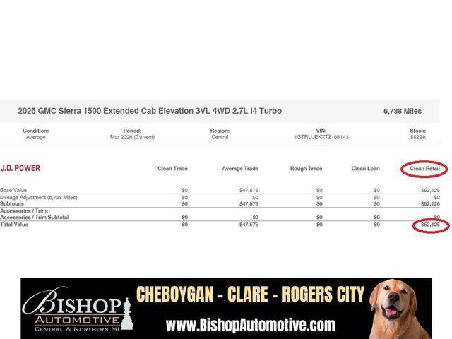 Used 2026 GMC Sierra 1500 Elevation AWD/4WD image 56