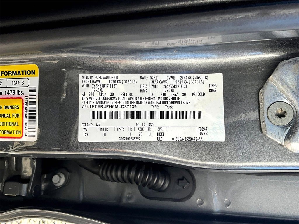 Used 2021 Ford Ranger XLT w/ Equipment Group 301A Mid image 28