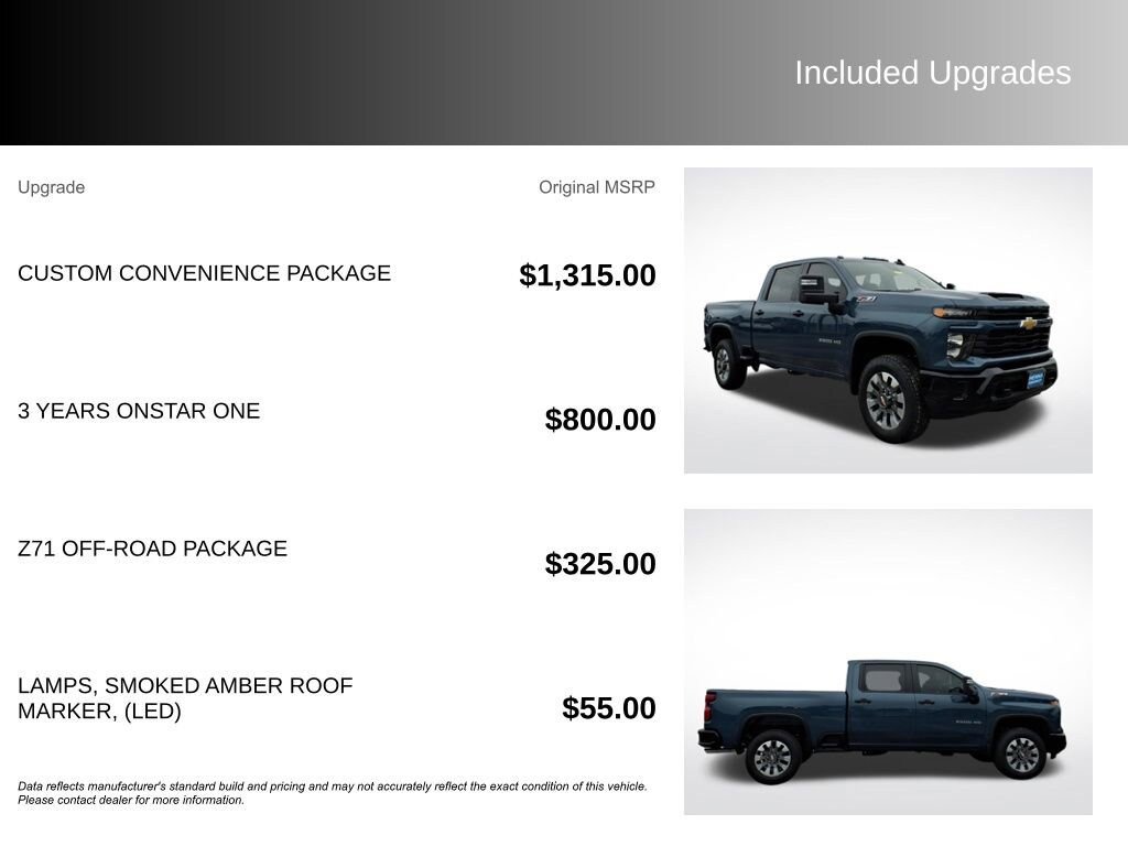 New 2026 Chevrolet Silverado 2500 Custom w/ Custom Convenience Package AWD/4WD image 3