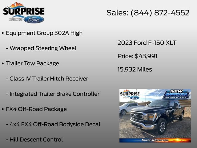 Certified 2023 Ford F150 XLT w/ Equipment Group 302A High AWD/4WD image 16