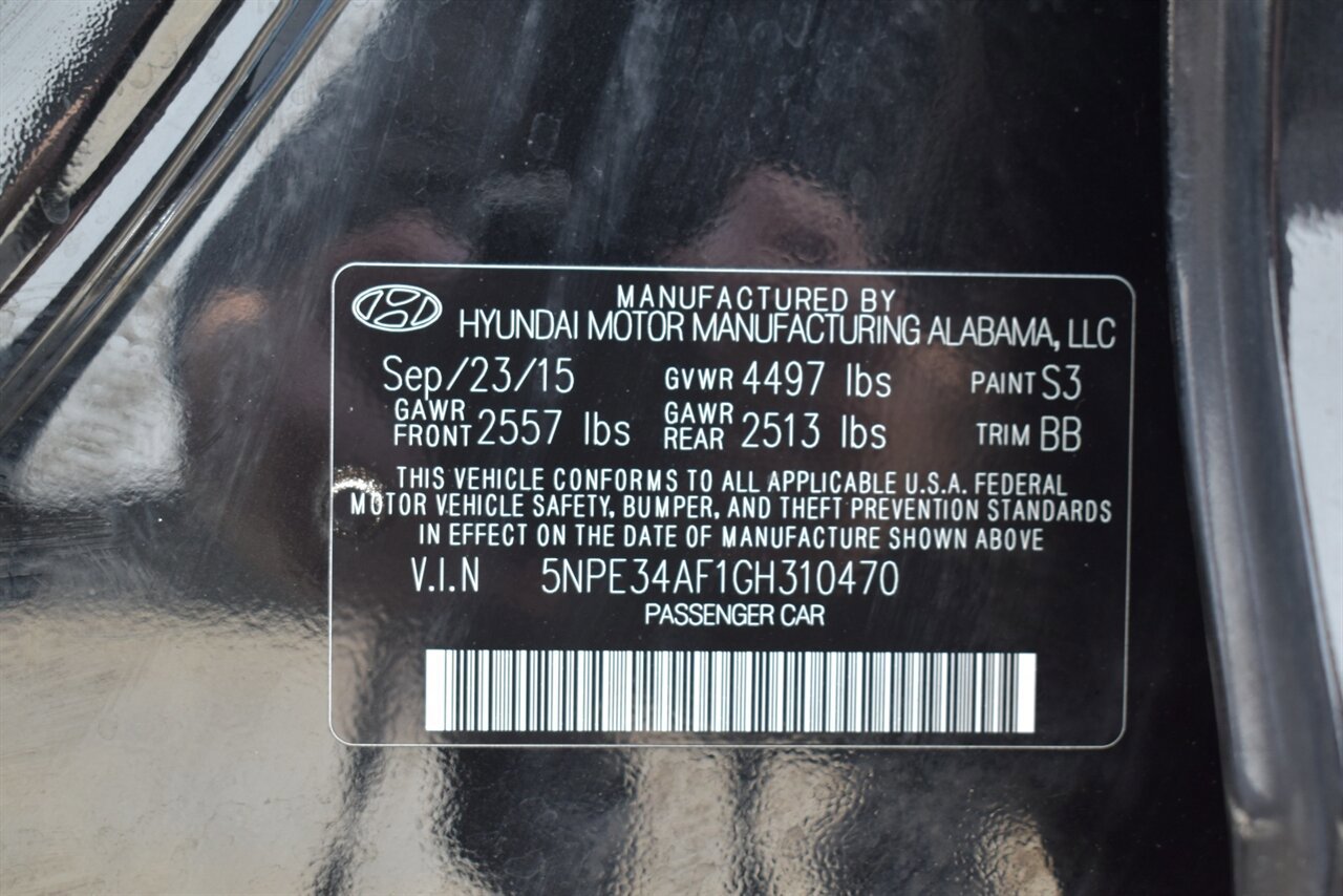Used 2016 Hyundai Sonata Limited FWD image 35