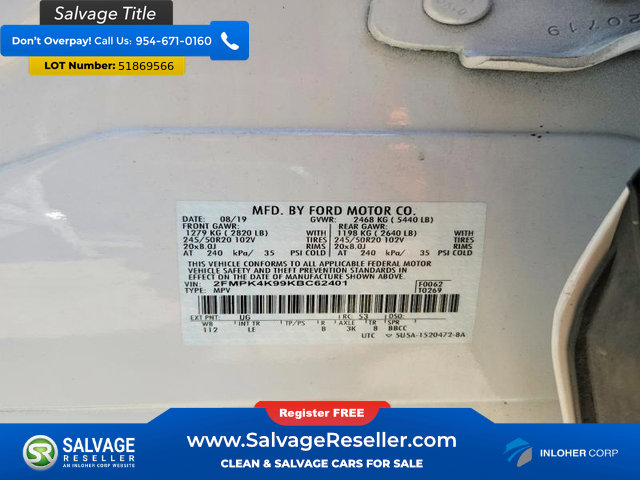 Used 2019 Ford Edge Titanium w/ Cold Weather Package AWD/4WD image 16