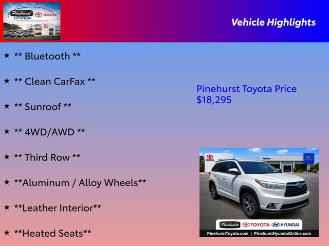 Used 2016 Toyota Highlander XLE AWD/4WD image 16