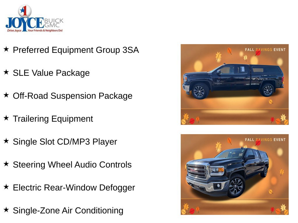 Certified 2015 GMC Sierra 1500 SLE w/ SLE Value Package AWD/4WD image 10