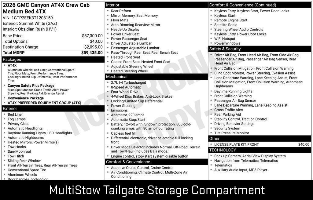 New 2026 GMC Canyon AT4X AWD/4WD image 55