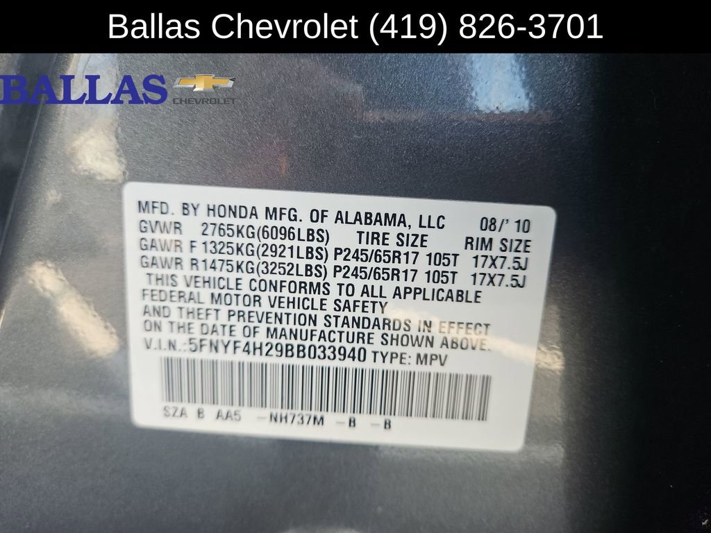 Used 2011 Honda Pilot LX image 35