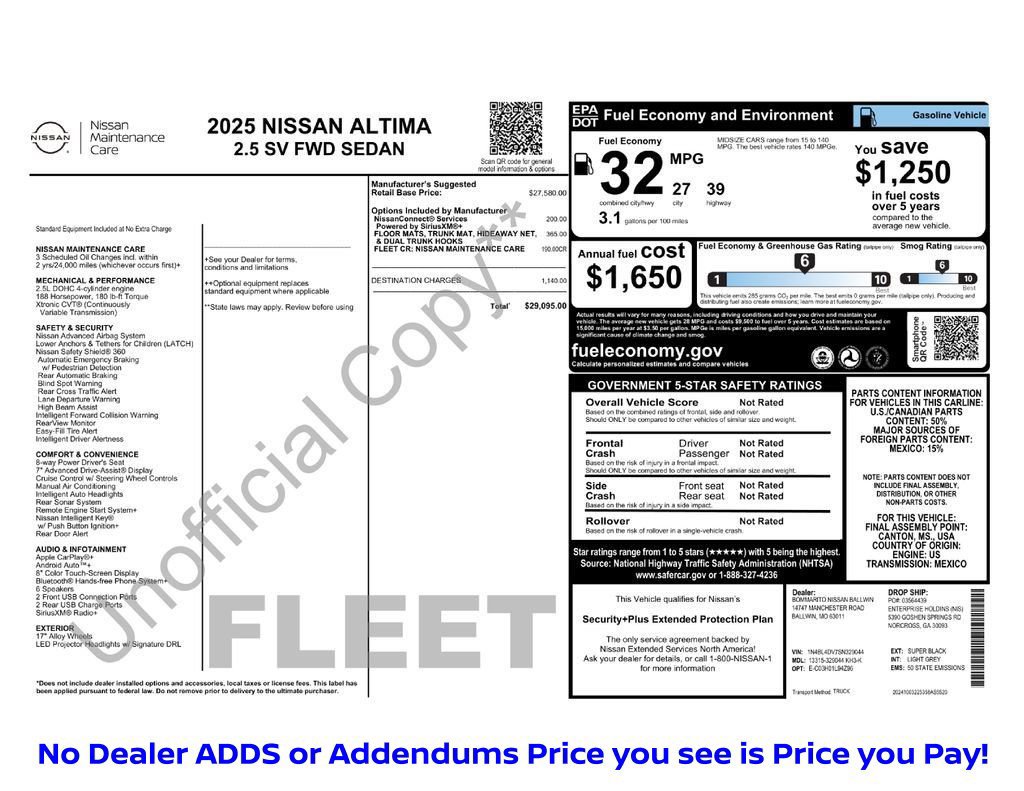 Certified 2025 Nissan Altima 2.5 SV FWD image 34