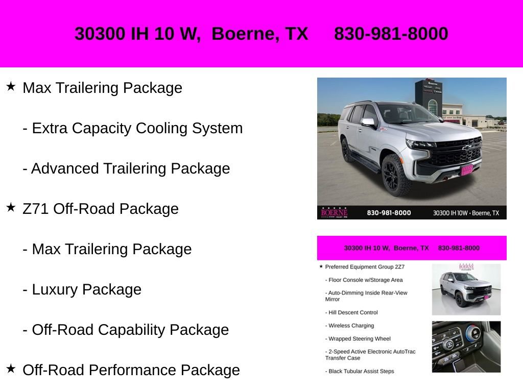 Used 2024 Chevrolet Tahoe Z71 w/ Z71 Off-Road Package image 40