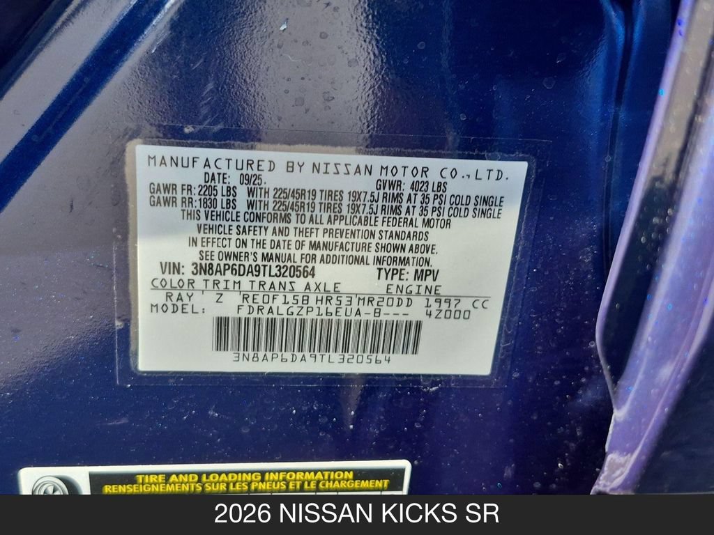 Certified 2026 Nissan Kicks SR FWD image 24