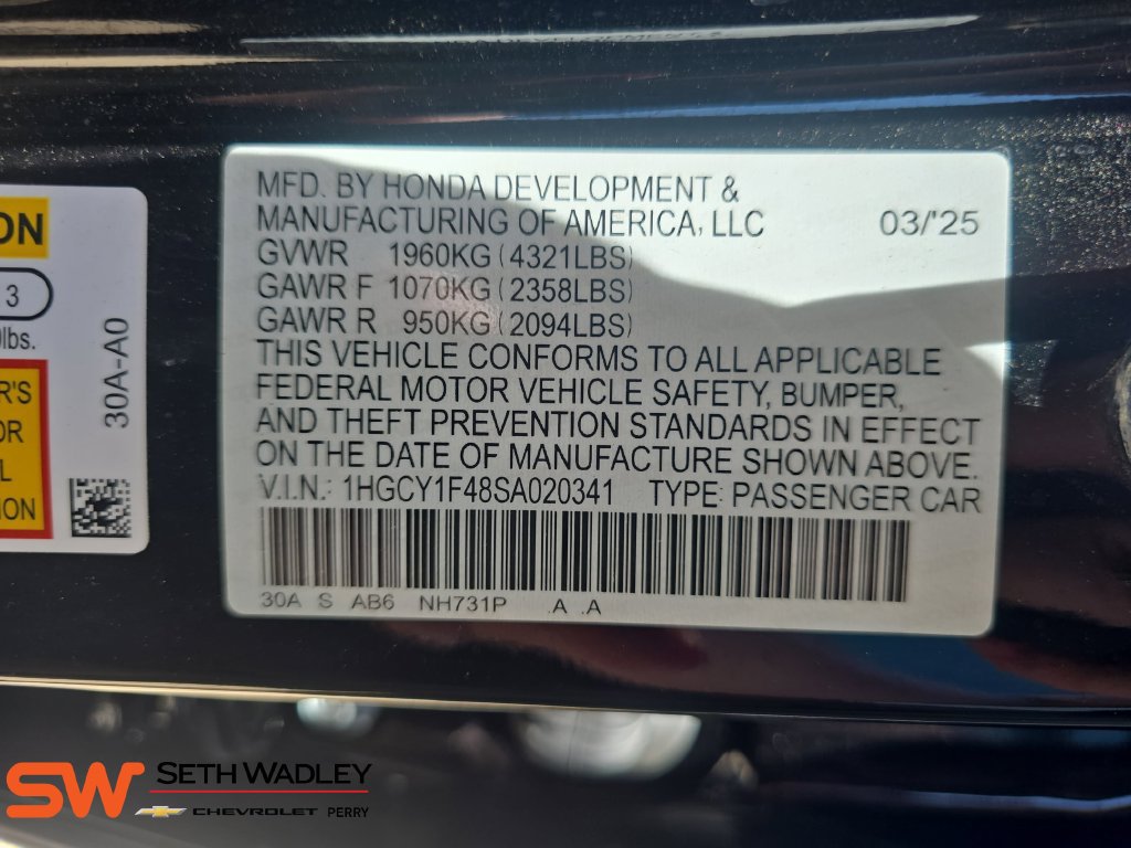 Used 2025 Honda Accord SE image 35
