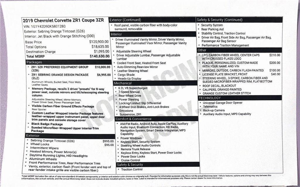 Used 2019 Chevrolet Corvette ZR1 image 41