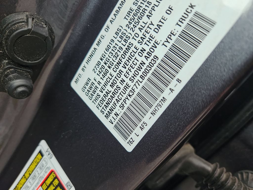 Certified 2020 Honda Ridgeline RTL-E image 14