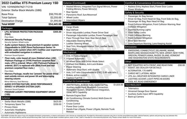 Certified 2022 Cadillac XT5 Premium Luxury image 35