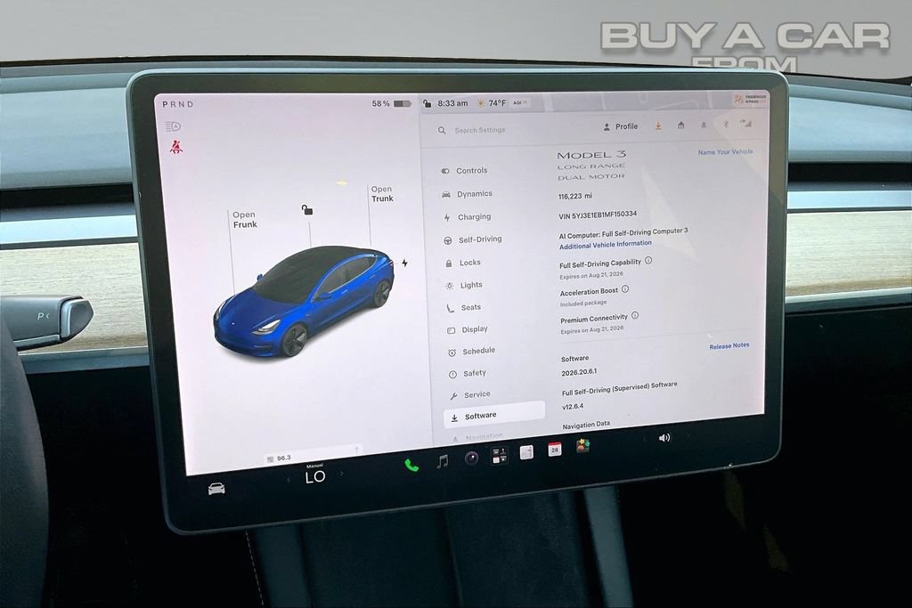 Used 2021 Tesla Model 3 Long Range AWD/4WD image 6