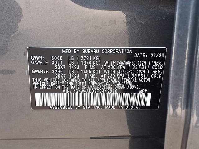 Certified 2023 Subaru Ascent Onyx Edition Limited AWD/4WD image 10