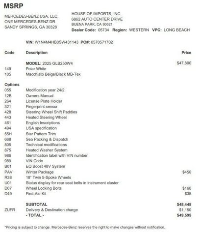 Certified 2025 Mercedes-Benz GLB 250 4MATIC image 4