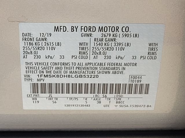 Used 2020 Ford Explorer XLT w/ Equipment Group 202A AWD/4WD image 16