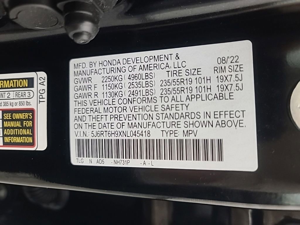 Used 2022 Honda CR-V Touring image 43