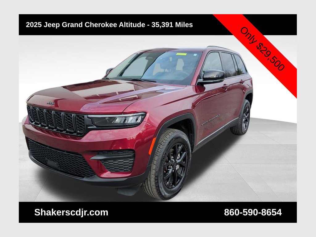Certified 2025 Jeep Grand Cherokee Altitude AWD/4WD image 1