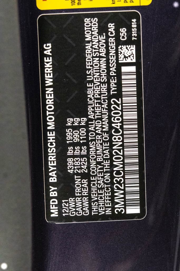 Used 2022 BMW 230i Coupe w/ Convenience Package RWD image 36
