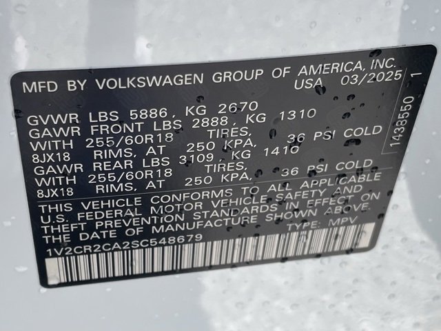 New 2025 Volkswagen Atlas Peak Edition SE image 33