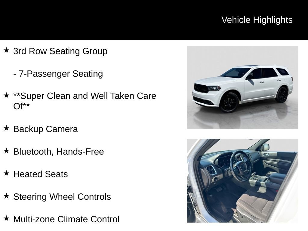 Used 2018 Dodge Durango SXT w/ Quick Order Package 2BB AWD/4WD image 22