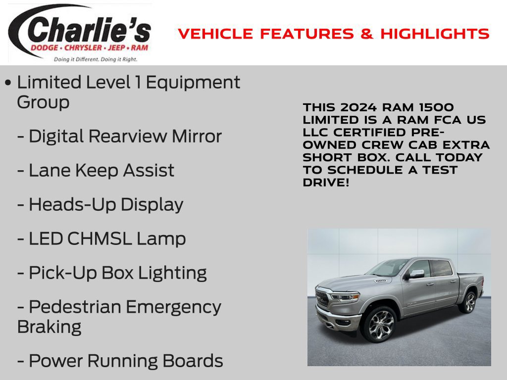 Certified 2024 RAM 1500 Limited AWD/4WD image 13