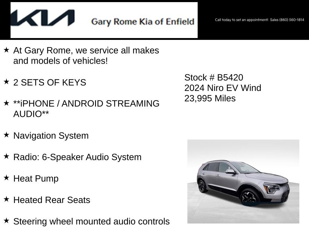 Certified 2024 Kia Niro Wind w/ Wind Preserve Package FWD image 13