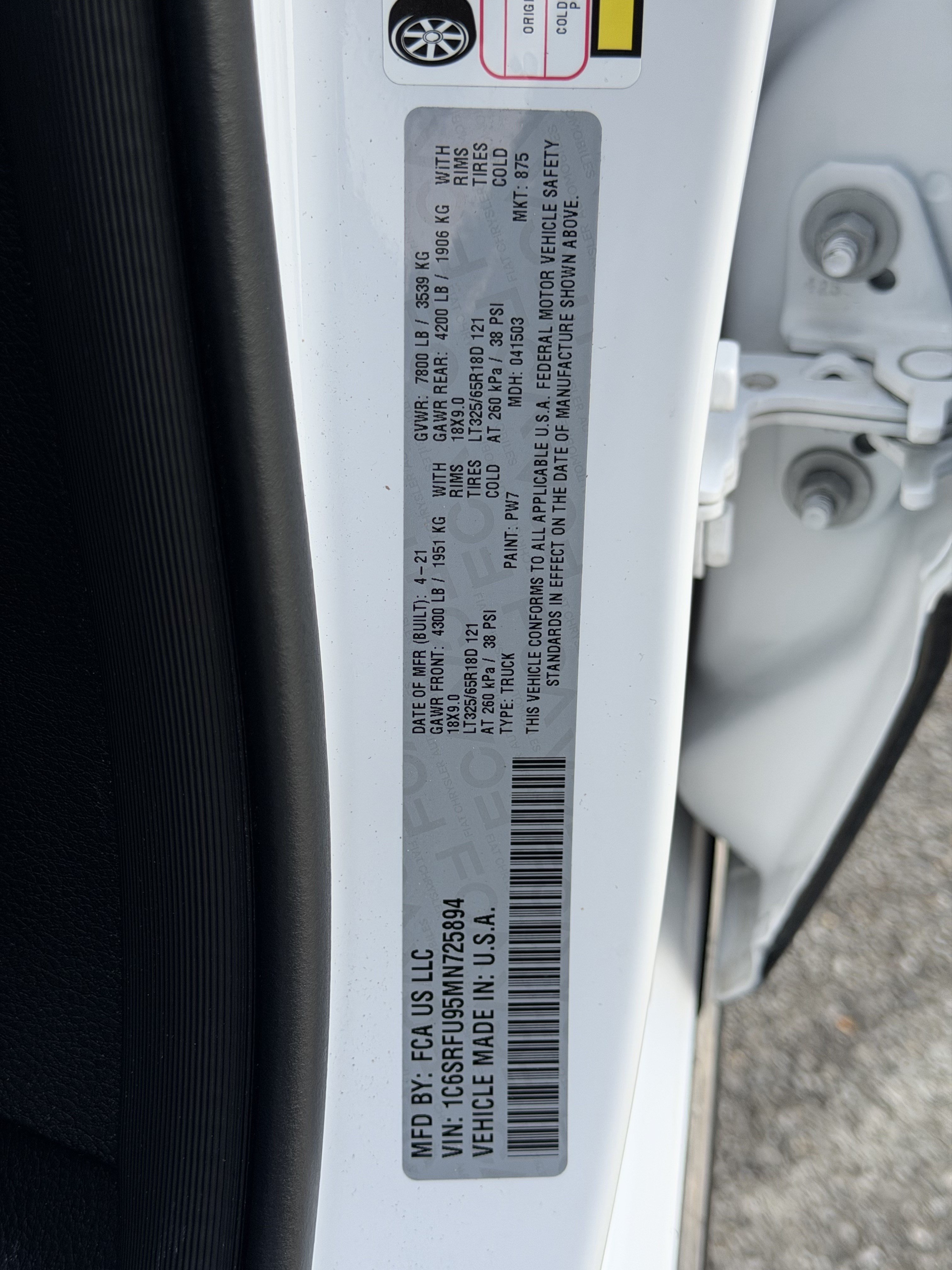 Used 2021 RAM 1500 TRX w/ TRX Level 1 Equipment Group AWD/4WD image 38