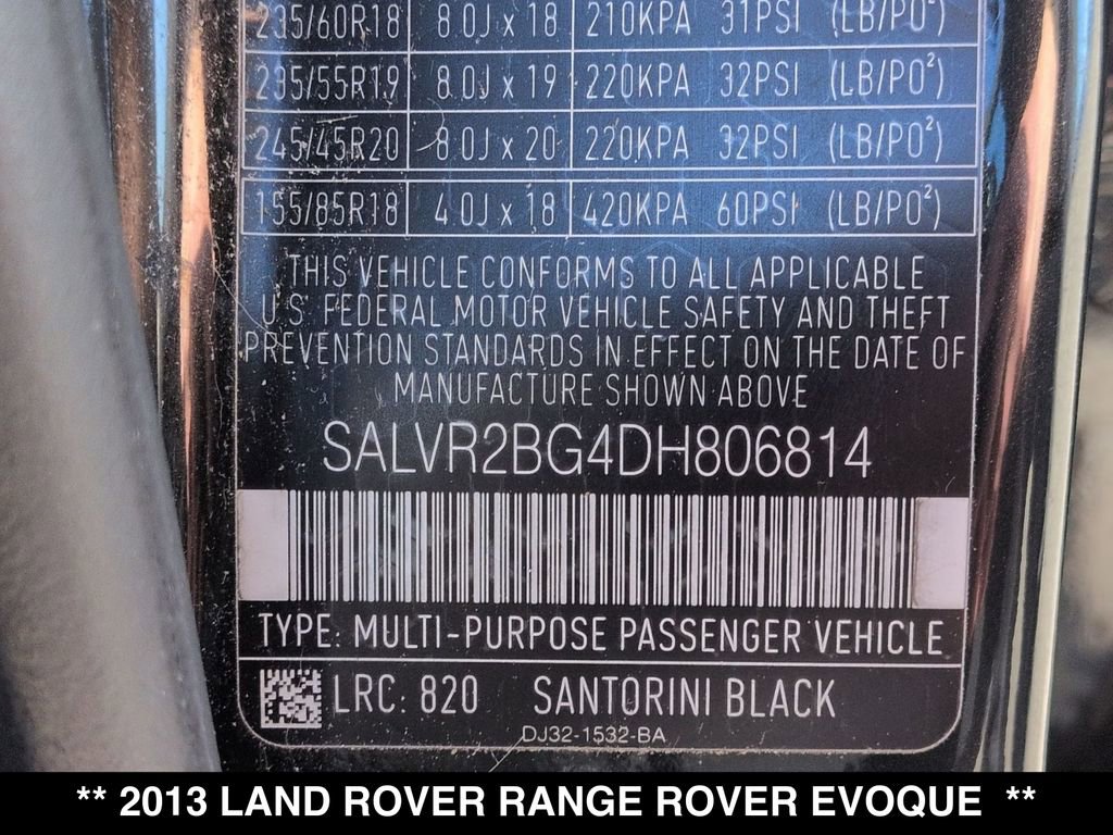 Used 2013 Land Rover Range Rover Evoque Pure Premium image 32