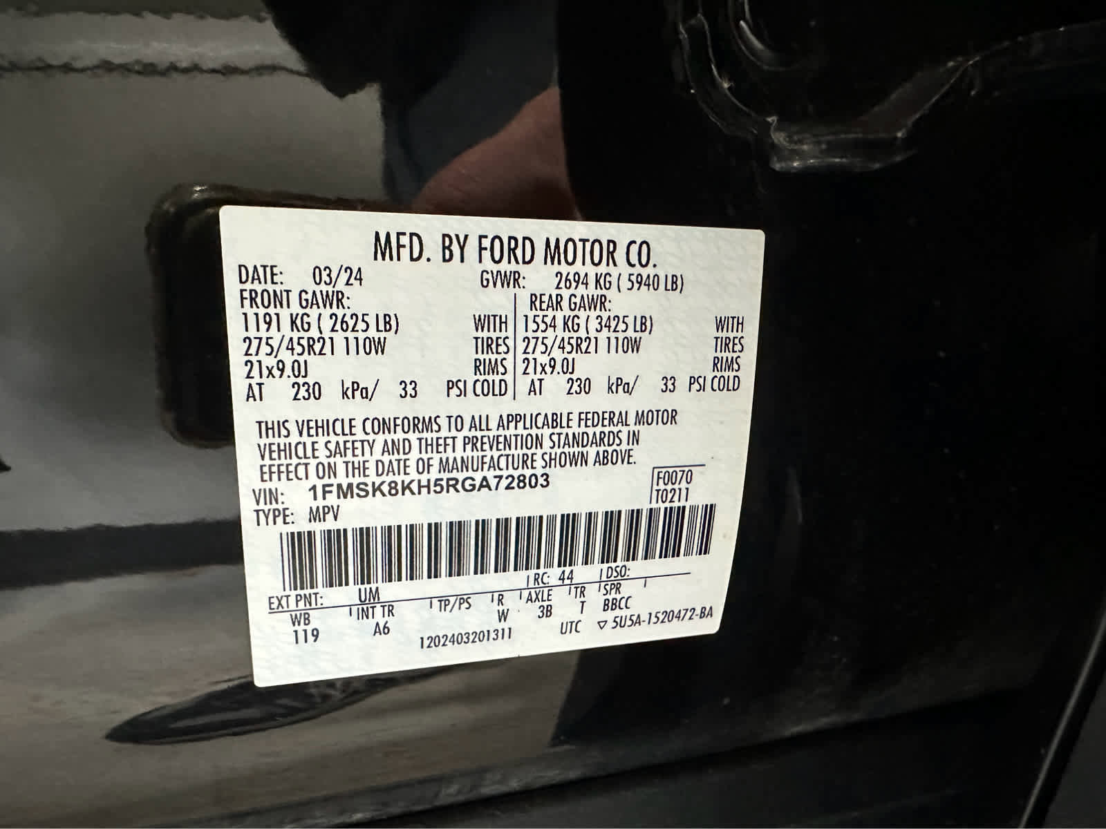 Used 2024 Ford Explorer ST-Line w/ Class IV Trailer Tow Package AWD/4WD image 21