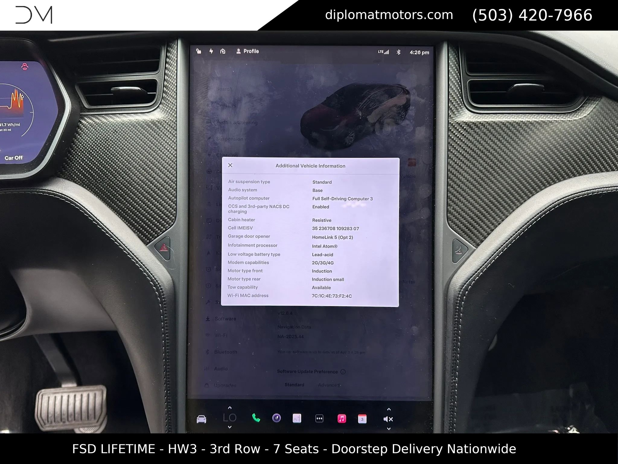 Used 2018 Tesla Model X 75D AWD/4WD image 35