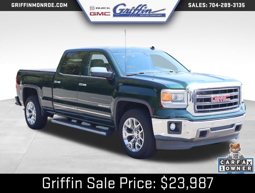 Used 2014 GMC Sierra 1500 SLT w/ SLT Crew Cab Value Package RWD image 8