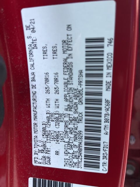 Used 2021 Toyota Tacoma TRD Off-Road image 28