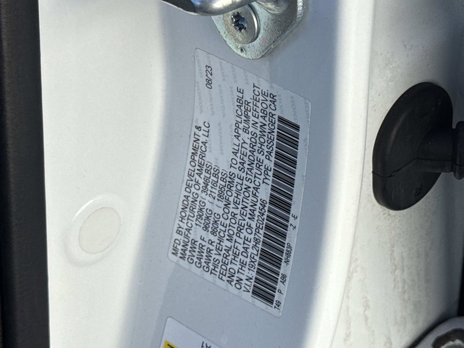 Certified 2023 Honda Civic Sport image 30