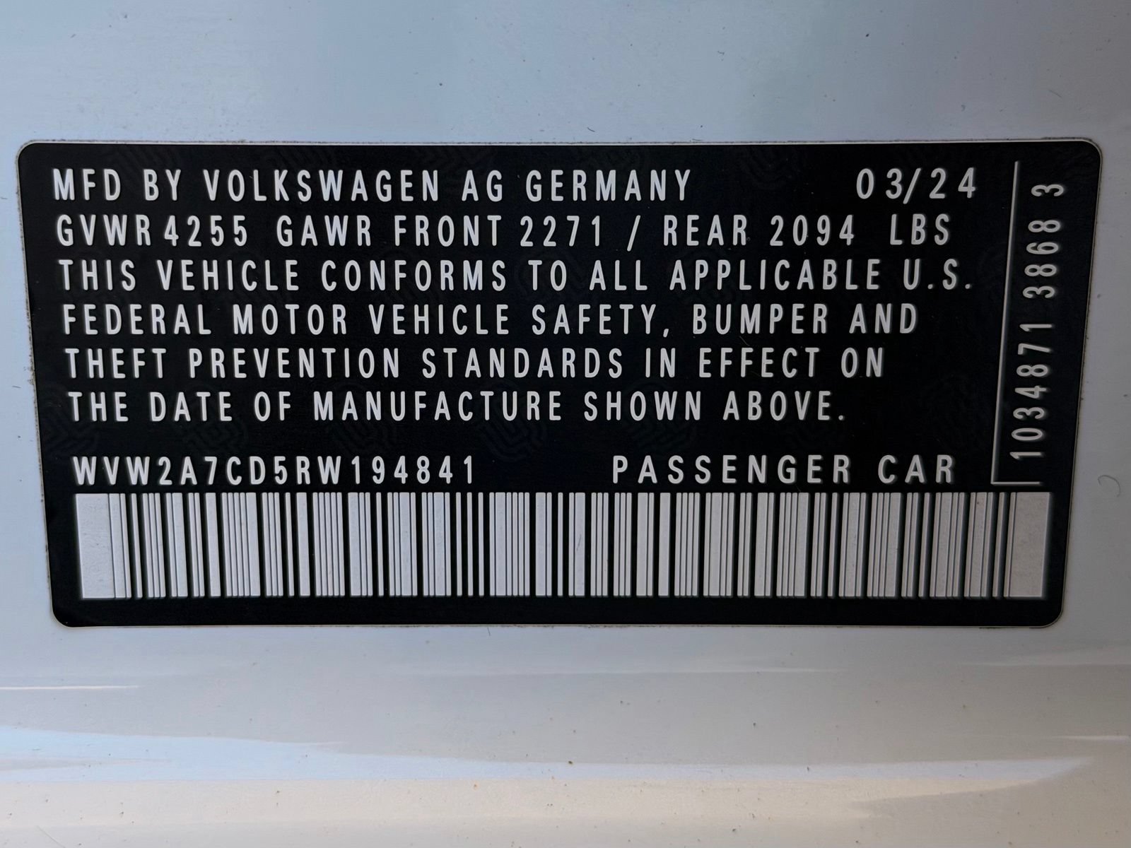 Used 2024 Volkswagen GTI SE w/ SE Leather Seats Package FWD image 54