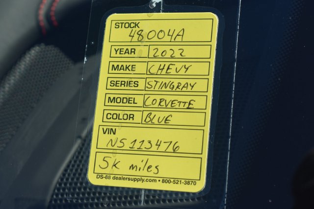 Used 2022 Chevrolet Corvette Stingray Premium Cpe RWD image 37