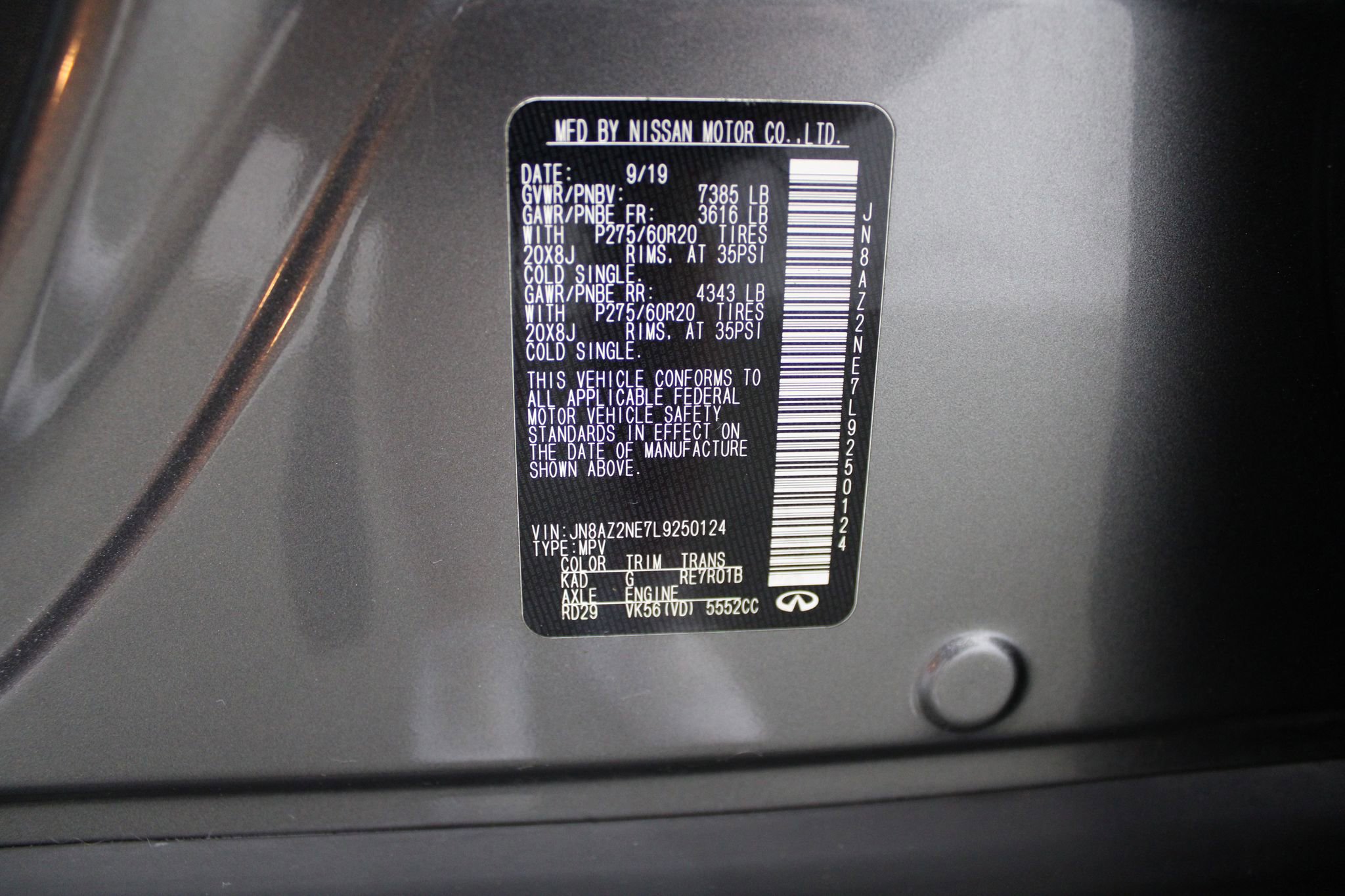 Used 2020 INFINITI QX80 Luxe w/ Proassist Package AWD/4WD image 50