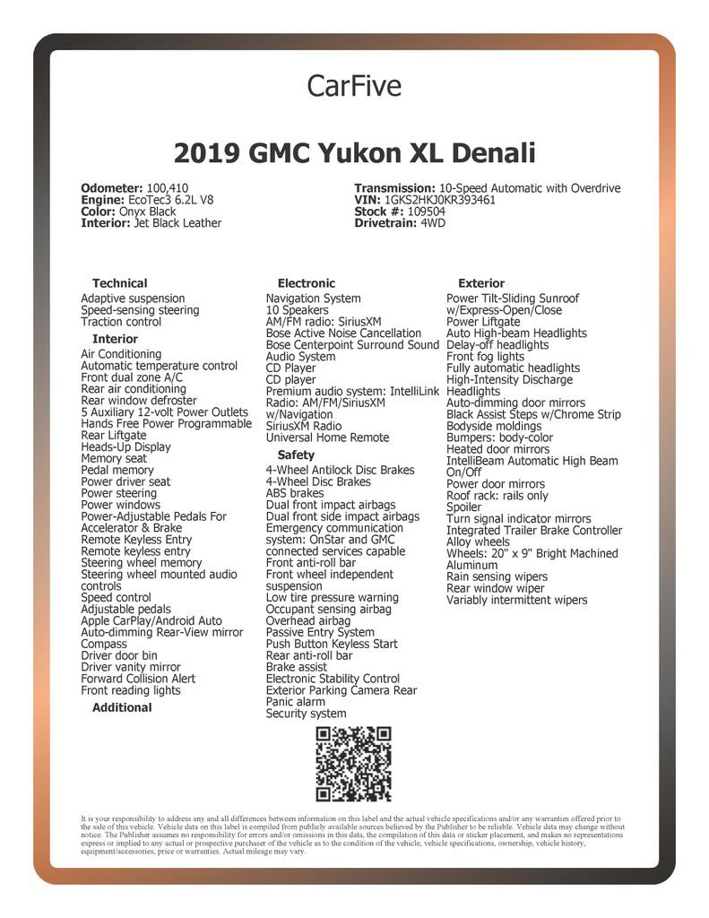 Used 2019 GMC Yukon XL Denali image 36