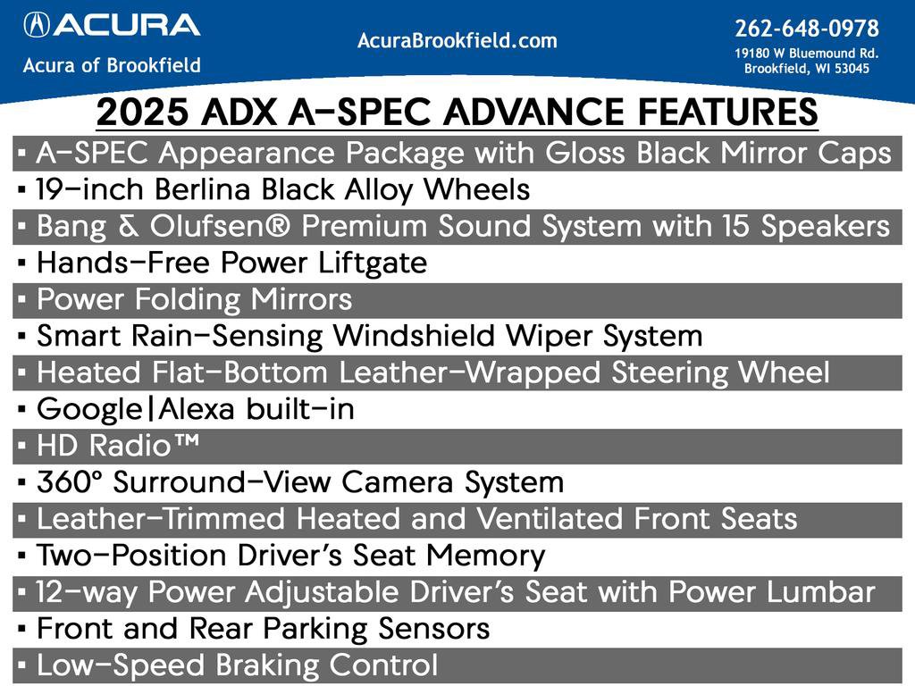 New 2026 Acura ADX A-Spec AWD/4WD image 16