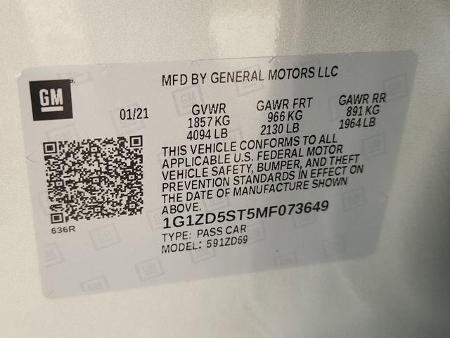 Used 2021 Chevrolet Malibu LT FWD image 32