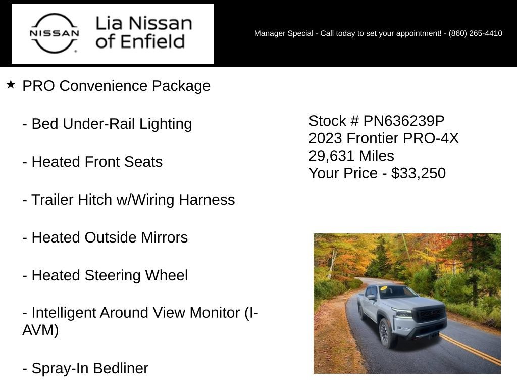 Used 2023 Nissan Frontier PRO-4X w/ Pro Convenience Package AWD/4WD image 5