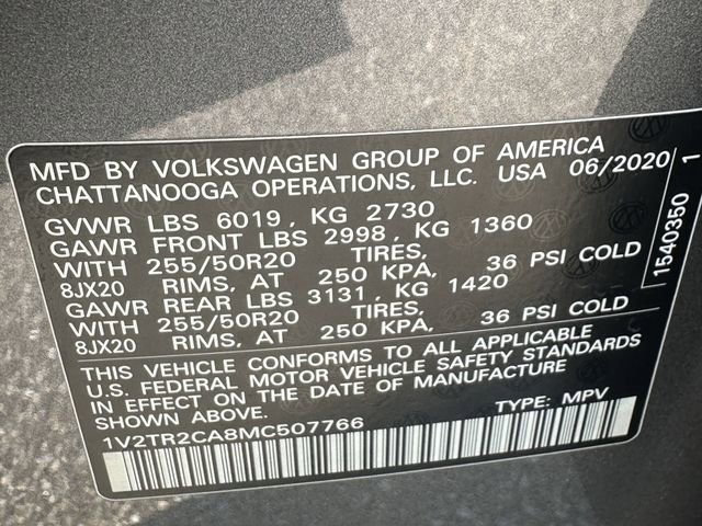 Used 2021 Volkswagen Atlas SEL Premium image 33