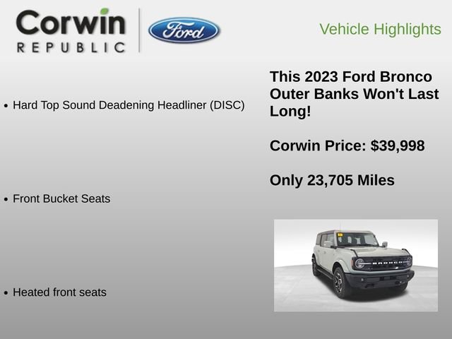Used 2023 Ford Bronco Outer Banks image 12