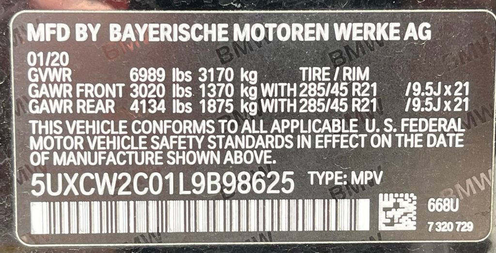 Used 2020 BMW X7 xDrive40i w/ Cold Weather Package AWD/4WD image 46